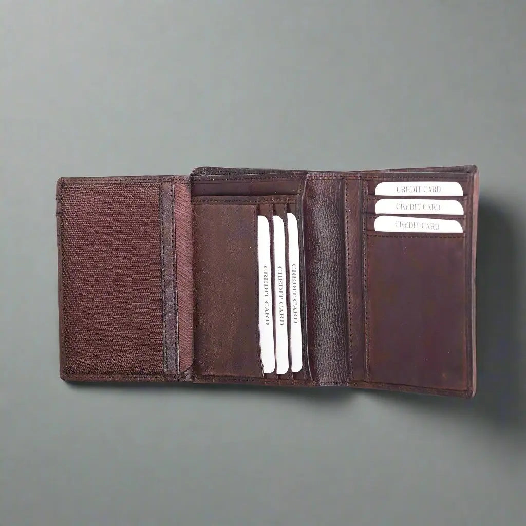 MET Lavato Men's Upright Leather Wallet Men's Wallets Boutique of Leathers/Open Road