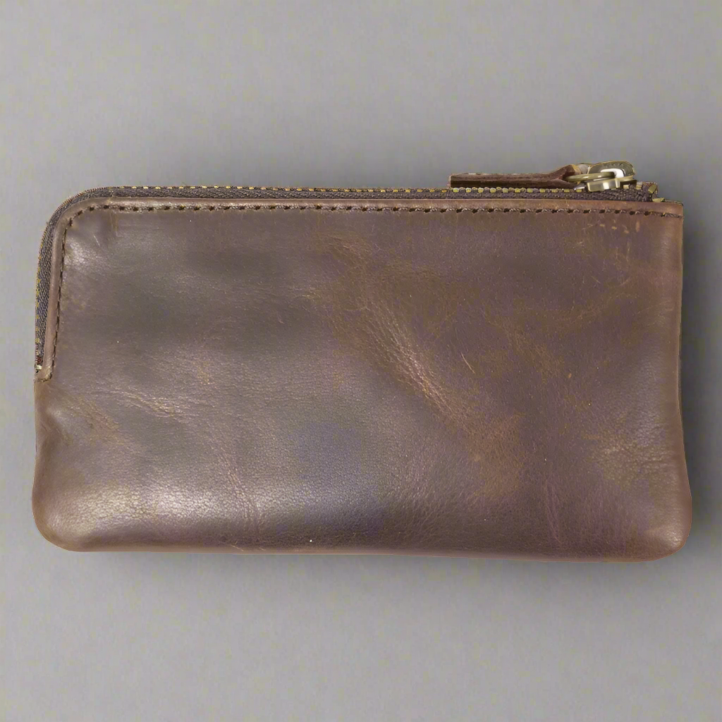 MET Men's Oiled Leather Coin Wallet Men's Wallets Boutique of Leathers/Open Road