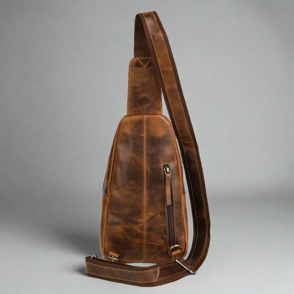 MET Off The Shoulder Leather Chest Backpack Backpacks & Messenger Bags Boutique of Leathers/Open Road
