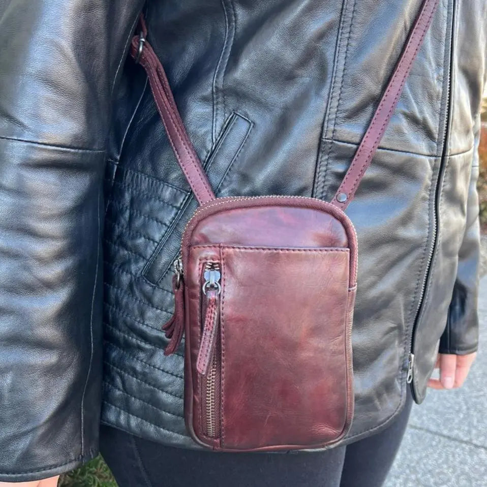 MET Small Leather Crossbody Bag Handbags & Purses Boutique of Leathers/Open Road
