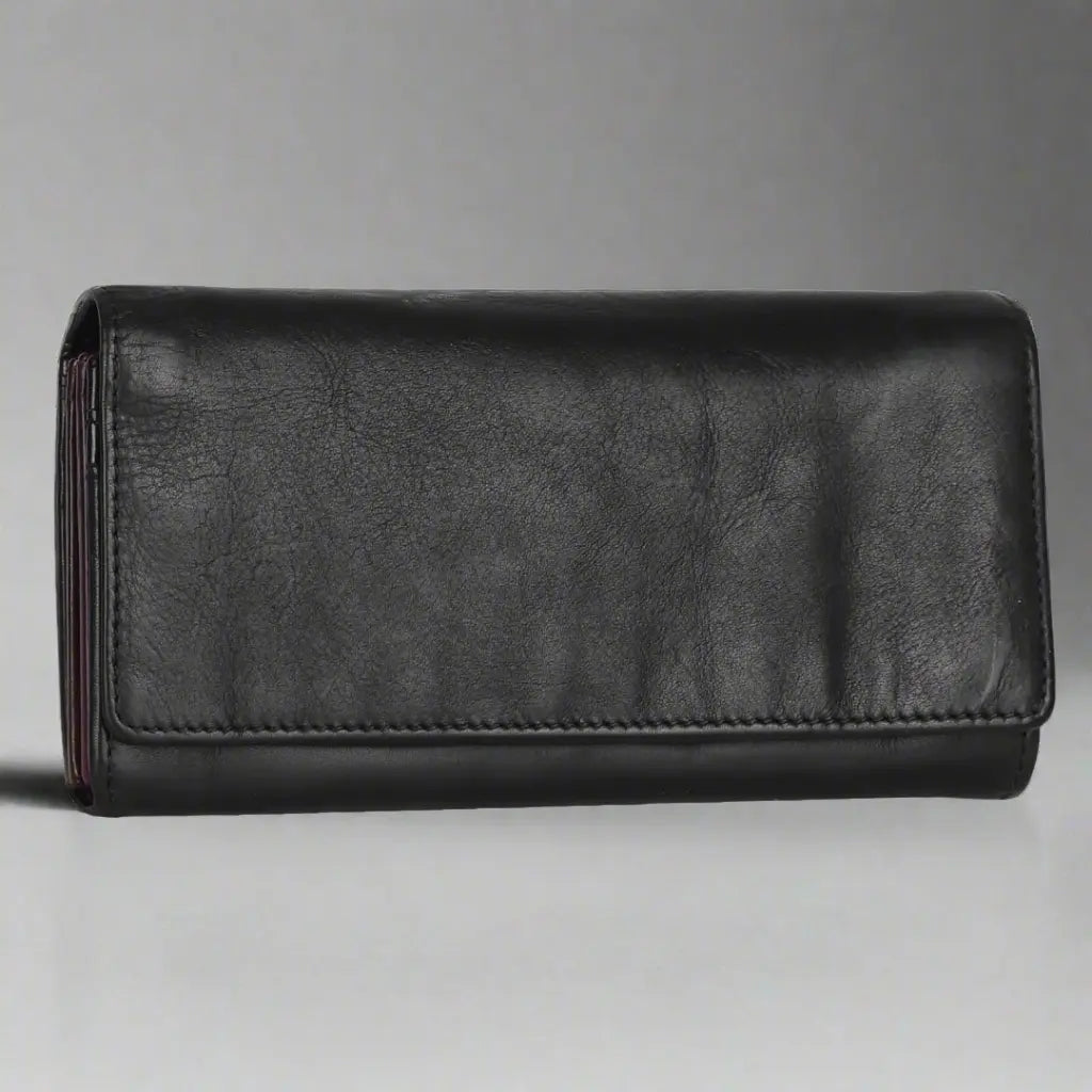 MET Women's Two Tone Leather Clutch Wallet Women's Wallets Boutique of Leathers/Open Road
