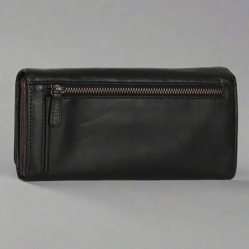 MET Women's Two Tone Leather Clutch Wallet Women's Wallets Boutique of Leathers/Open Road