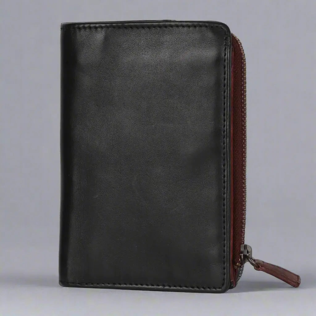 MET Women's Two Tone Zip Around Leather Wallet Women's Wallets Boutique of Leathers/Open Road
