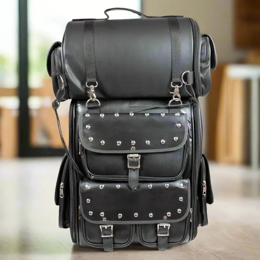 Open Road Stud Accent Shelf Touring Bag Motorcycle Bags & Panniers Boutique of Leathers/Open Road