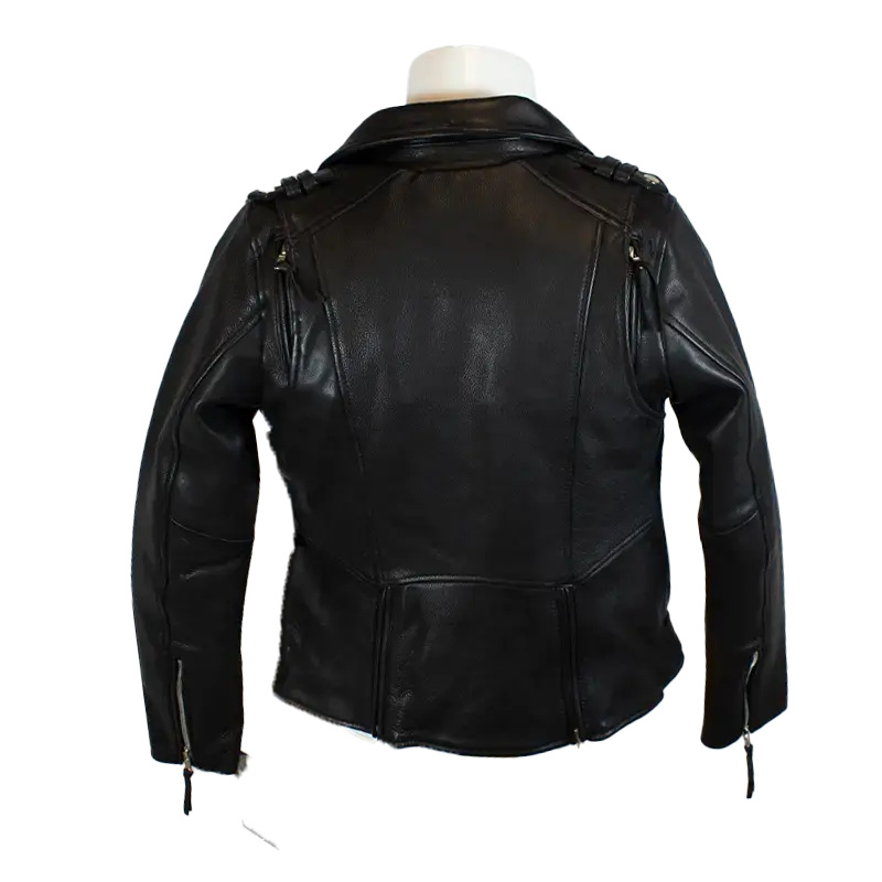 BOL Women's Leather Biker Jacket with Adjustable Belt Women's Motorcycle Jackets Boutique of Leathers/Open Road