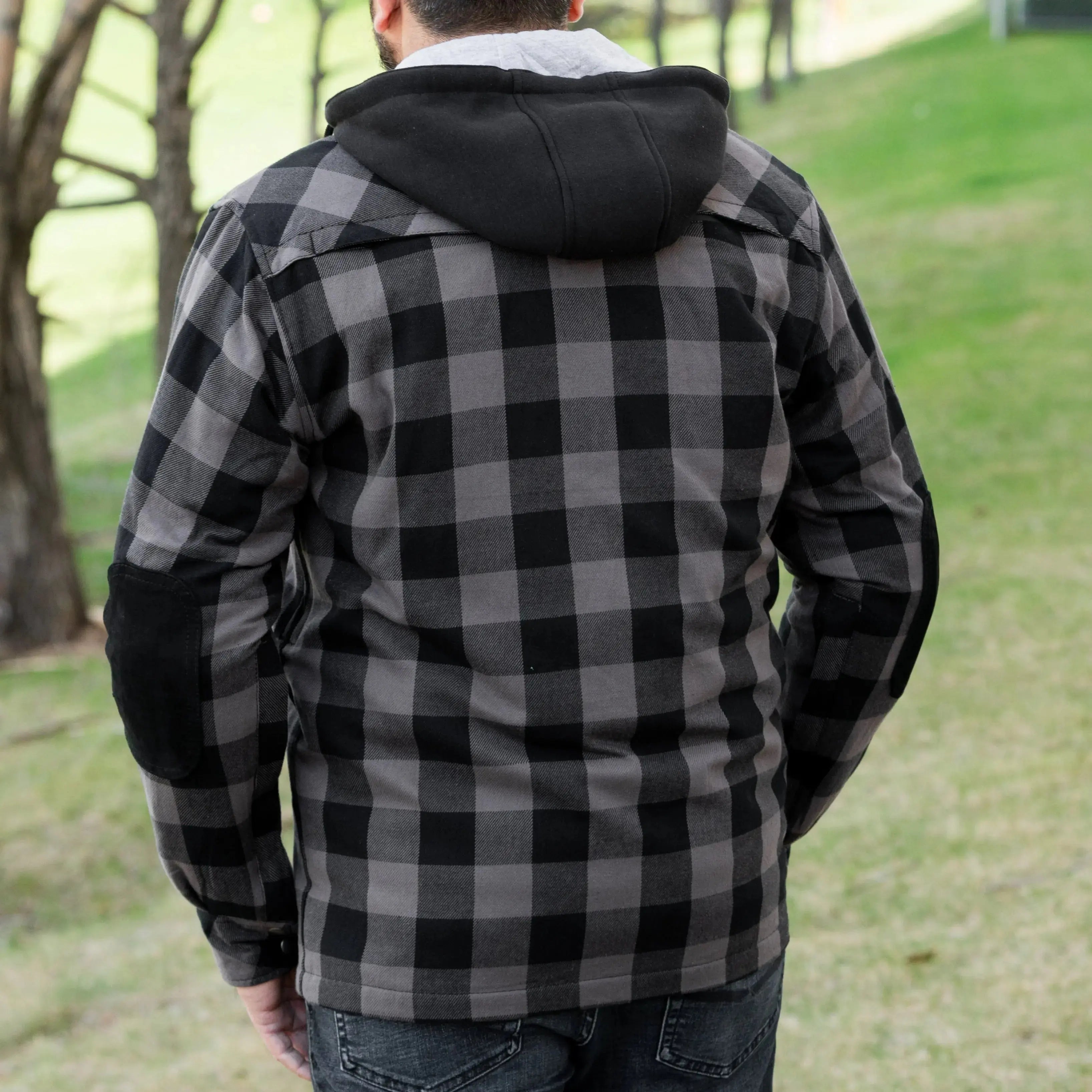 Men's Armored Flannel Biker Shirt with Extra Protection Men's Armoured Shirts Boutique of Leathers/Open Road