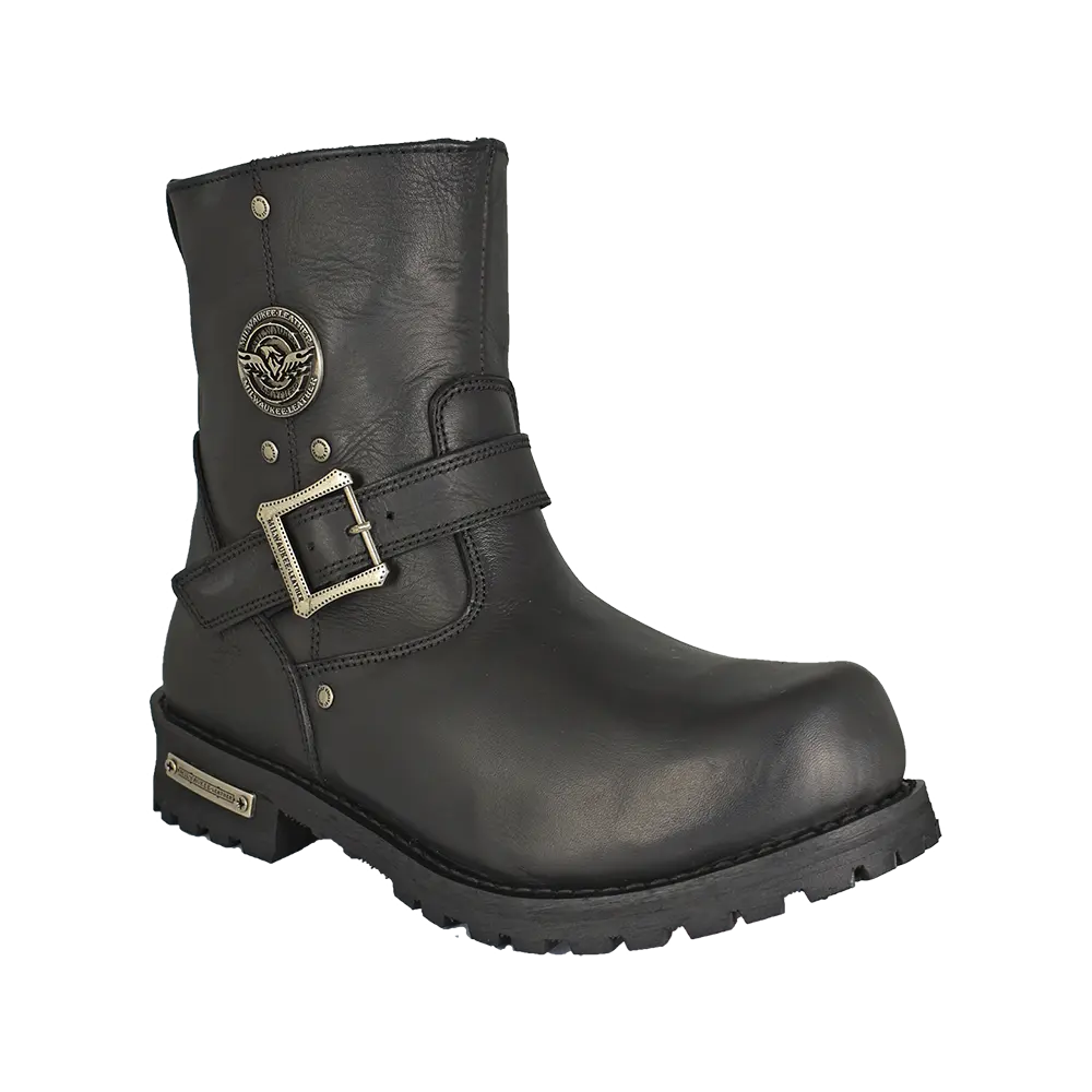 Milwaukee Leather Men's 6" Side Zip Motorcycle Boots - Boutique of Leathers/Open Road