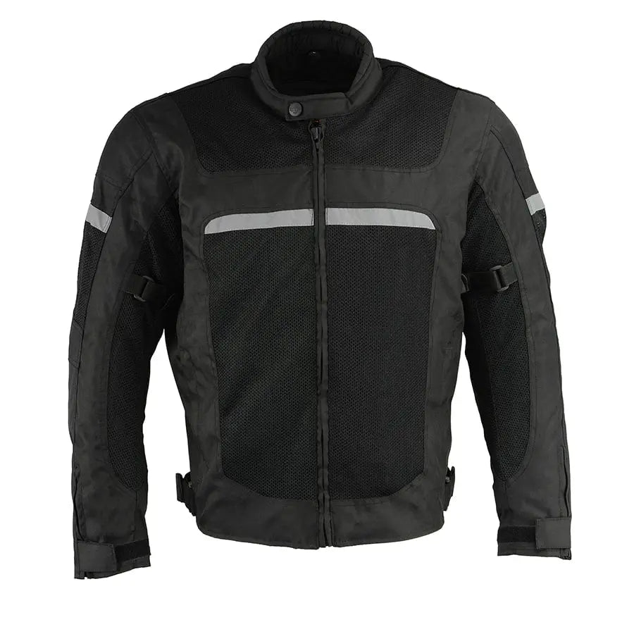Milwaukee Leather Men's Mesh & Nylon Combo Racer Jacket Men's Motorcycle Jackets Boutique of Leathers/Open Road