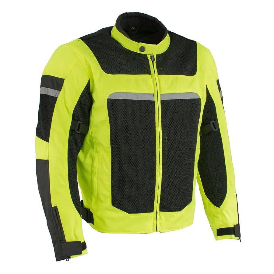 Milwaukee Leather Men's Mesh & Nylon Combo Racer Jacket Men's Motorcycle Jackets Boutique of Leathers/Open Road