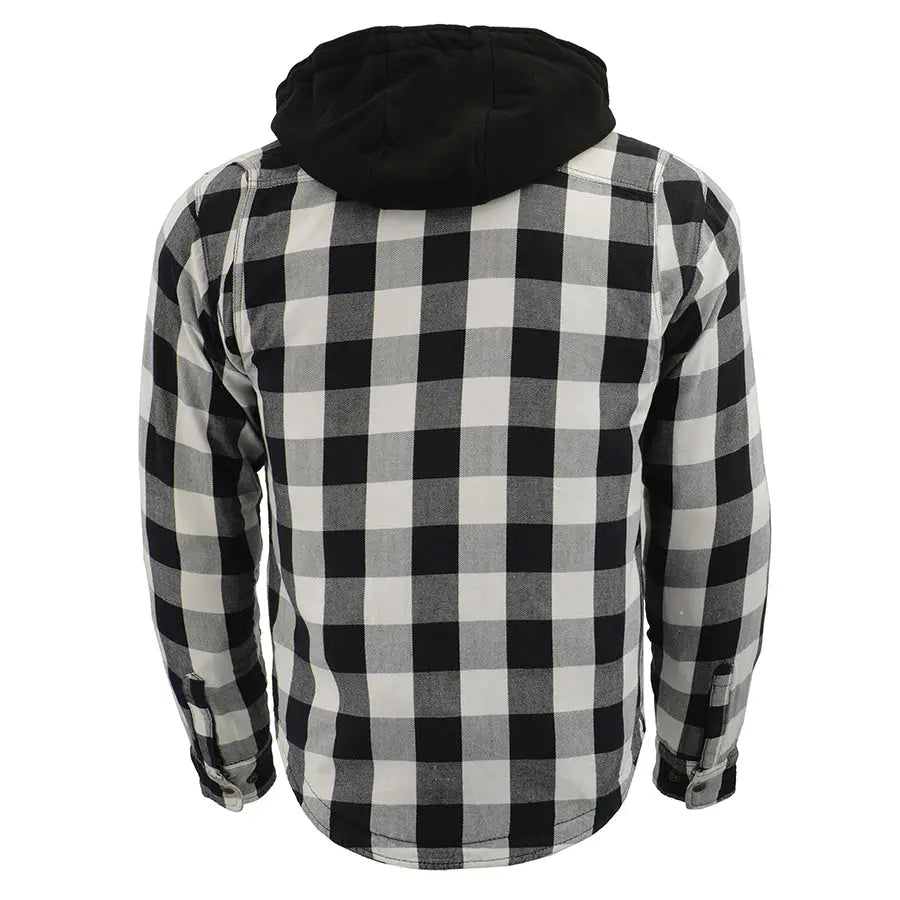 Milwaukee Leather Men's Plaid Flannel Armored Shirt Jacket Men's Armoured Shirts Boutique of Leathers/Open Road