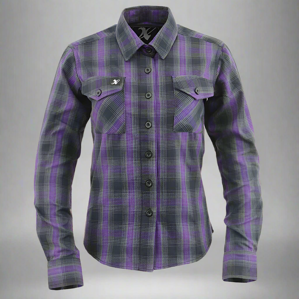 Milwaukee Leather Women's Armoured Plaid Shirt