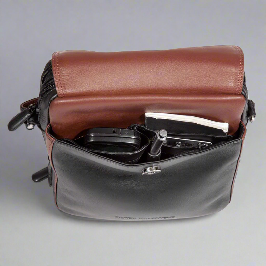 Derek Alexander Organizer Crossbody Bag - Boutique of Leathers/Open Road