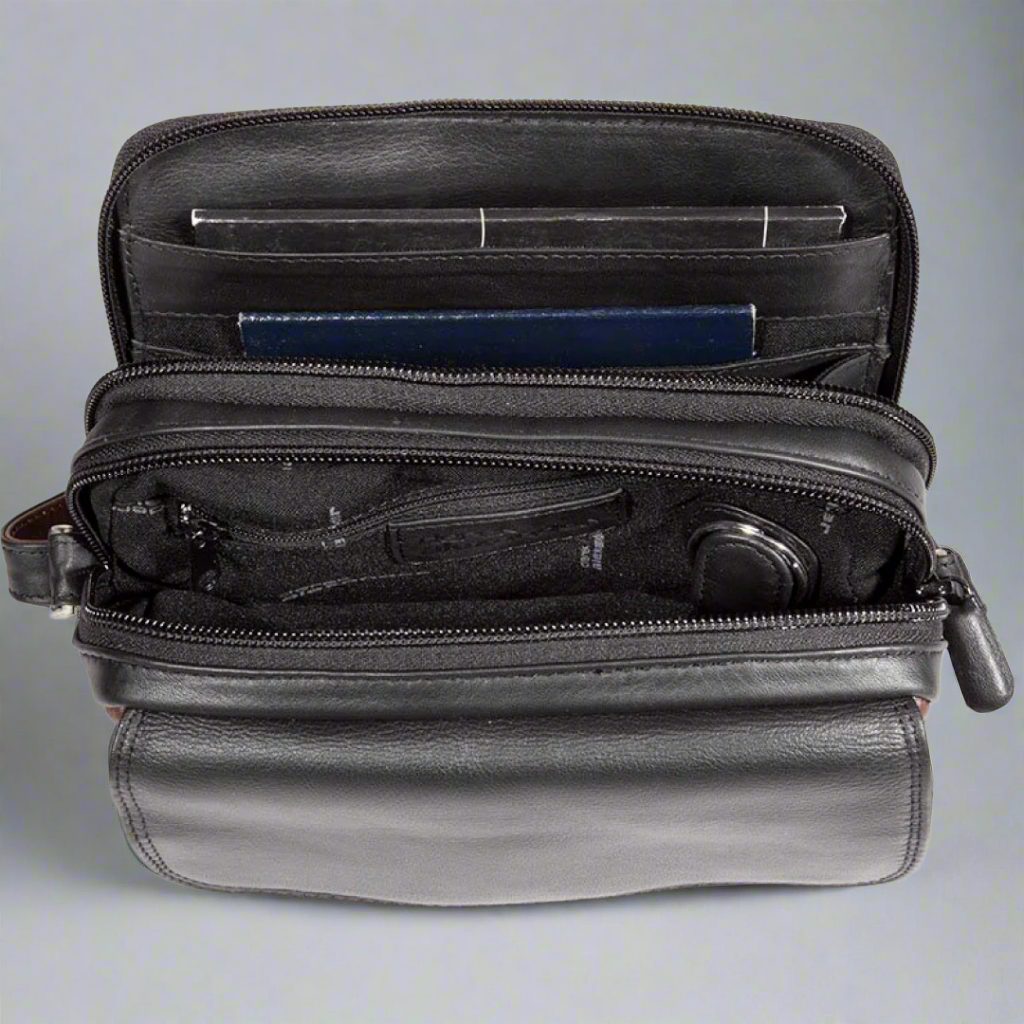 Derek Alexander Organizer Crossbody Bag - Boutique of Leathers/Open Road