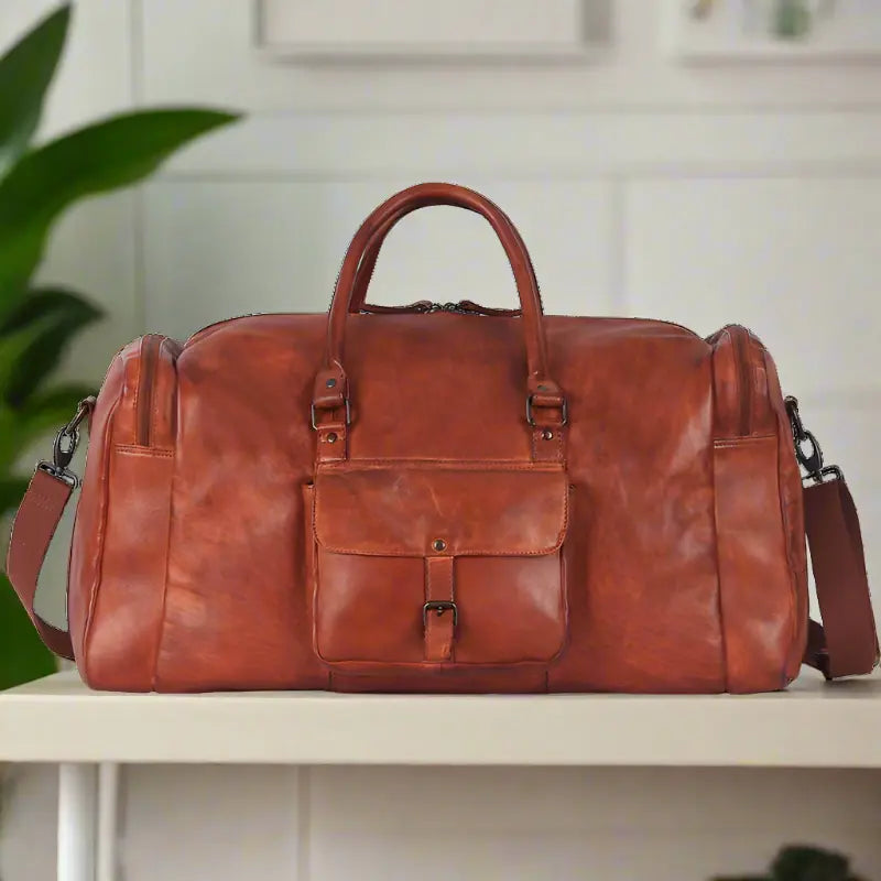 BOL/Open Road 5 Pocket Leather Duffle Bag Backpacks & Messenger Bags Boutique of Leathers/Open Road