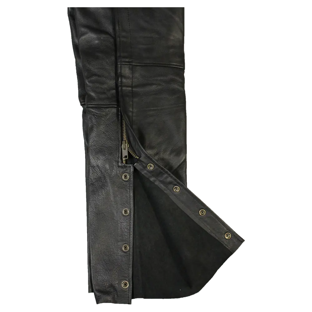 Open Road Men's 2 Pocket Premium Leather Chaps - Boutique of Leathers/Open Road