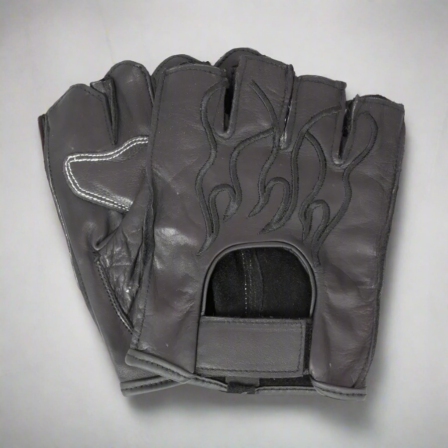 Open Road Men's Leather Finger-less Gloves Men's Gloves & Mittens Boutique of Leathers/Open Road