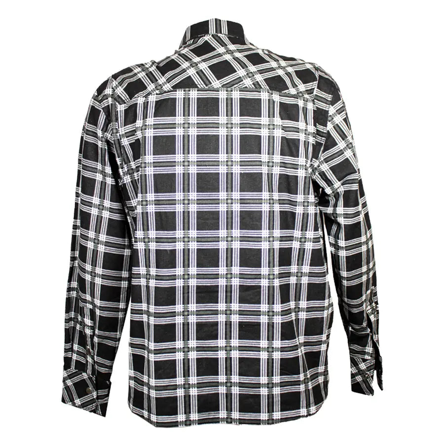 Unik International Men's Plaid Flannel Armored Shirt Jacket - Boutique of Leathers/Open Road