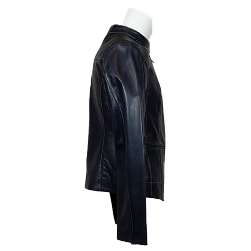 Plonge Leathers Women's Snap Collar Lamb Leather Jacket Women's Coats & Jackets Boutique of Leathers/Open Road