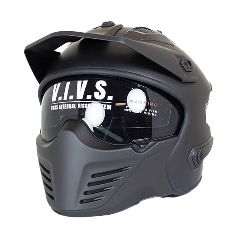 Roadhouse Distribution V.I.V.S Biker Helmet Motorcycle Helmets Boutique of Leathers/Open Road