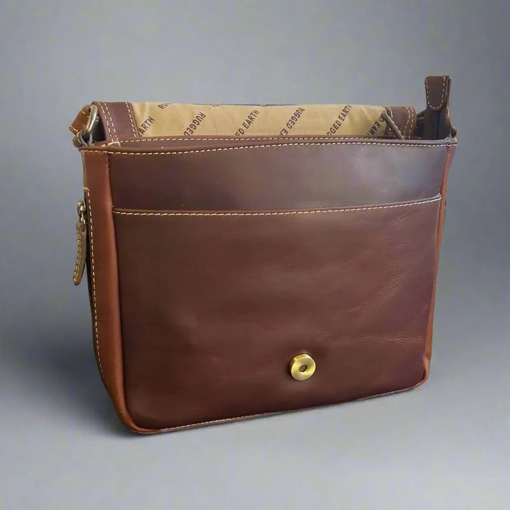 Rugged Earth Full Grain Leather East-West Organizer Bag Backpacks & Messenger Bags Boutique of Leathers/Open Road
