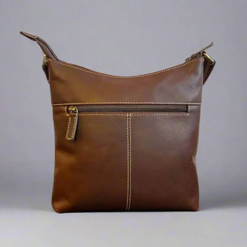 Rugged Earth Full Grain Small Crossbody Purse With Front Zipper Backpacks & Messenger Bags Boutique of Leathers/Open Road