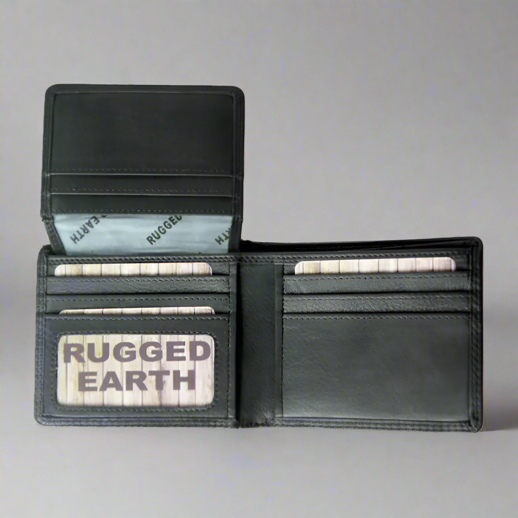 Rugged Earth Men's Bifold Leather Wallet Men's Wallets Boutique of Leathers/Open Road