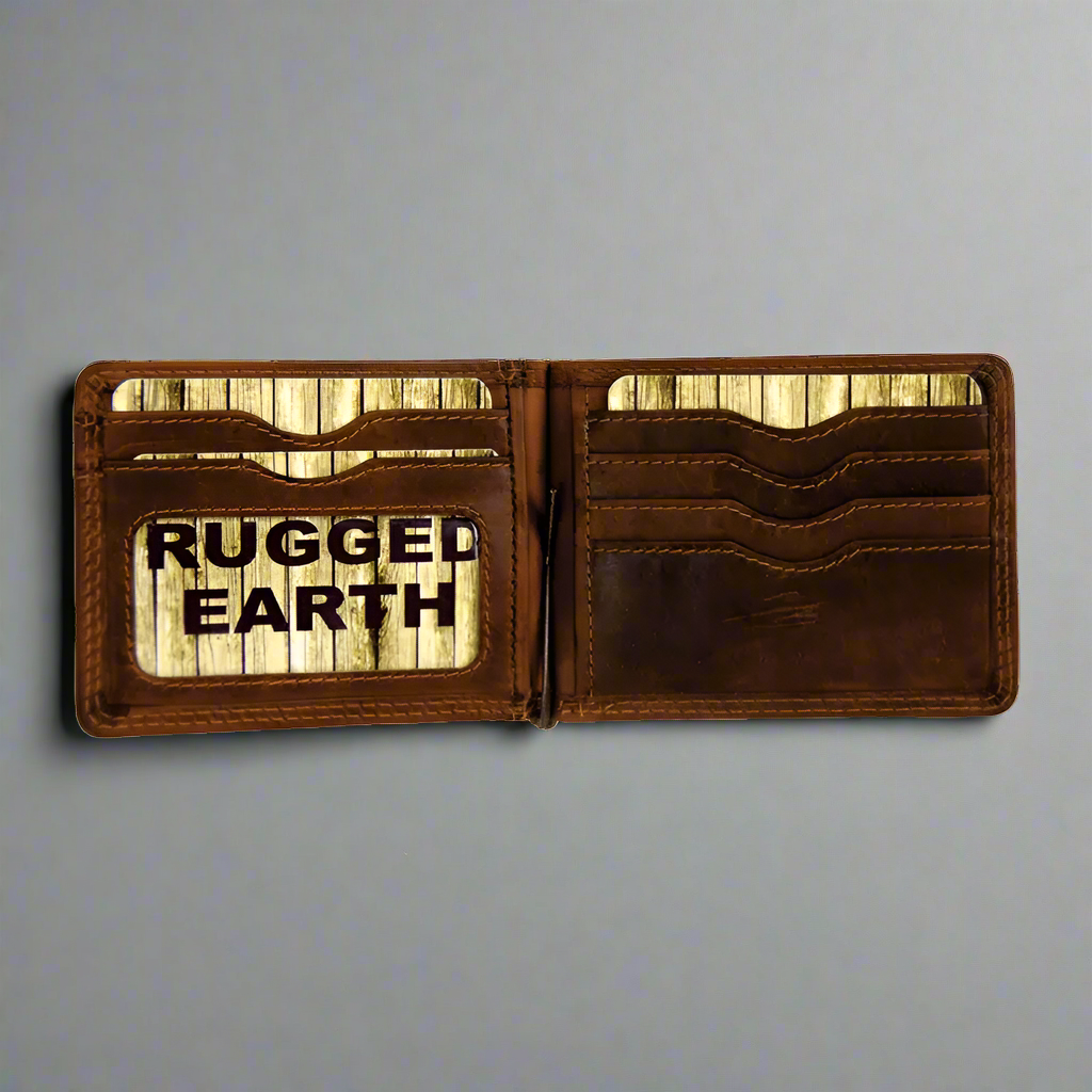 Rugged Earth Men's Leather Money Clip Wallet Men's Wallets Boutique of Leathers/Open Road