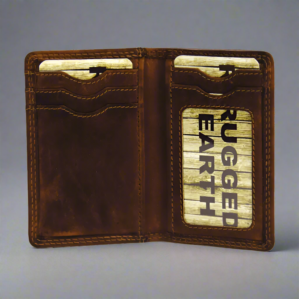 Rugged Earth Men's Small Credit Card Wallet Men's Wallets Boutique of Leathers/Open Road