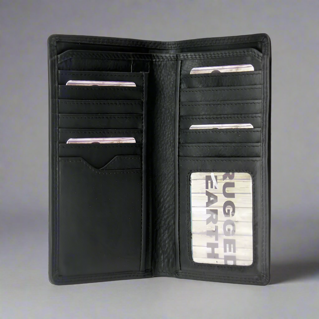 Rugged Earth Men's Tall Leather Wallet Men's Wallets Boutique of Leathers/Open Road