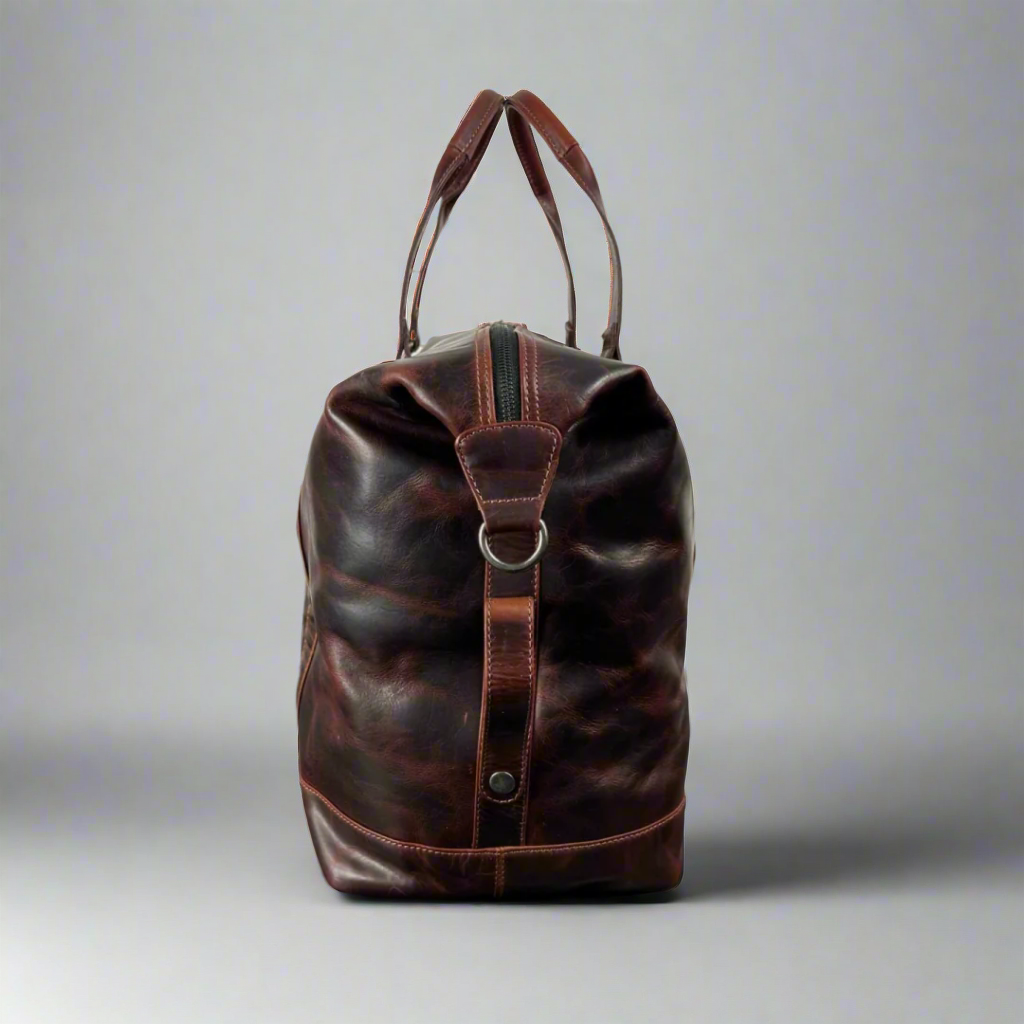 Manhattan Luxury Leather Travel Duffle Bag - Boutique of Leathers/Open Road
