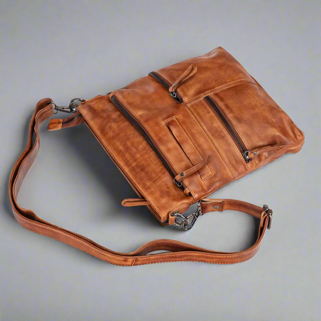 Greenwood Leather Shoulder Bag - Boutique of Leathers/Open Road