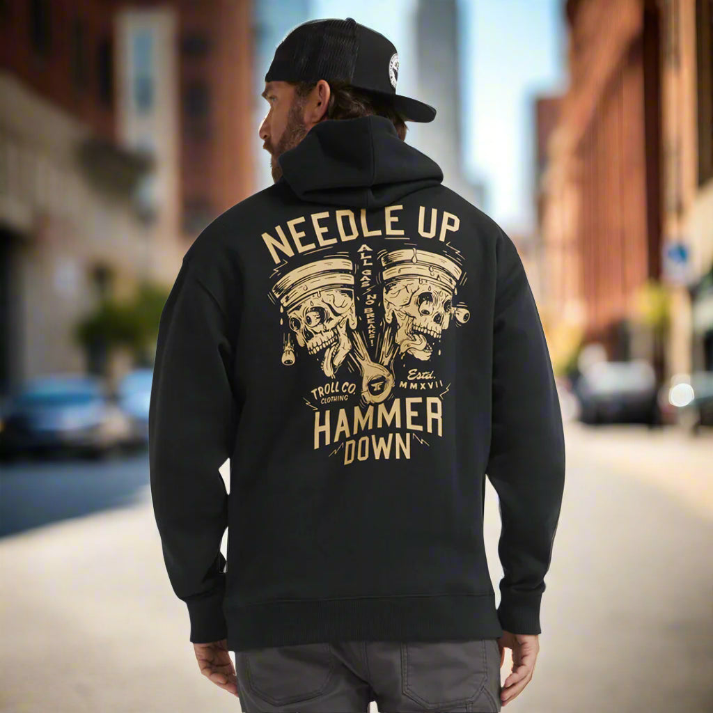 DHCM Men's Needle Up Hammer Down Twins Hoodie - Boutique of Leathers/Open Road