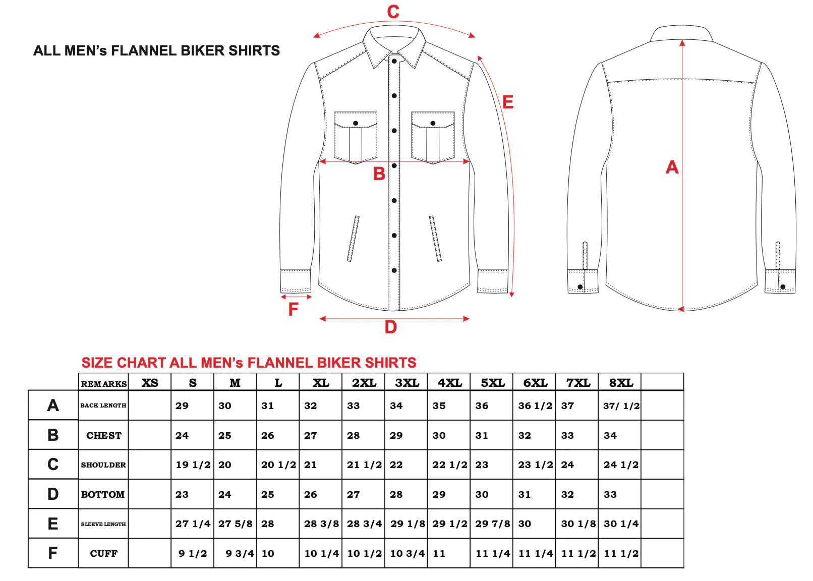 Unik International Men's Red and White Riding Flannel Armoured Shirt