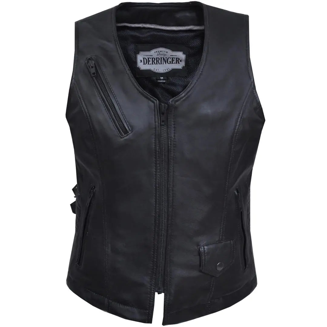 Unik International Women's Buckle 3 Pocket Vest - Boutique of Leathers/Open Road