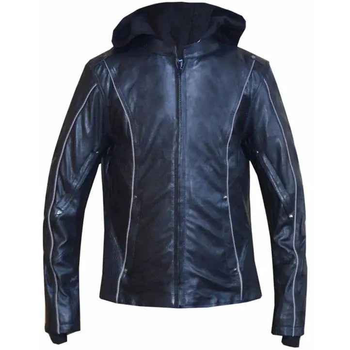 Unik International Women's Hoodie Motorcycle Jacket - Boutique of Leathers/Open Road