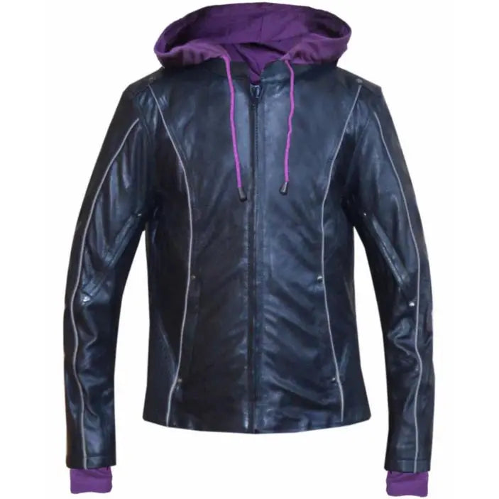 Unik International Women's Hoodie Motorcycle Jacket - Boutique of Leathers/Open Road