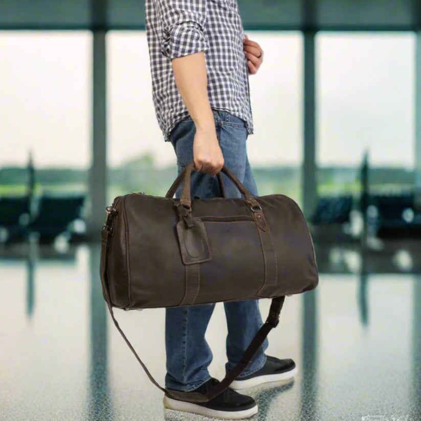 Greenwood Leather Weekend Travel Bag