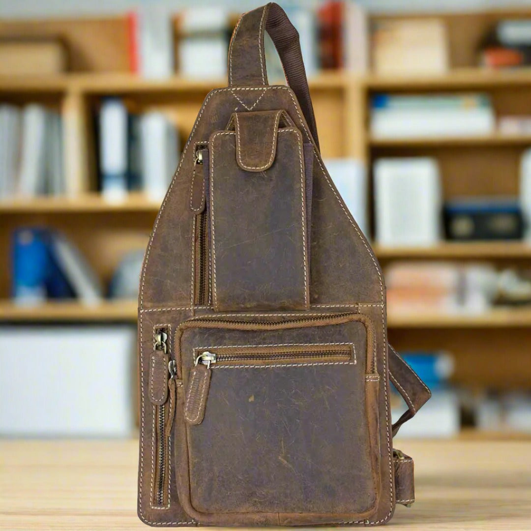 Viceroy Leather Front Chest Bag - Boutique of Leathers/Open Road