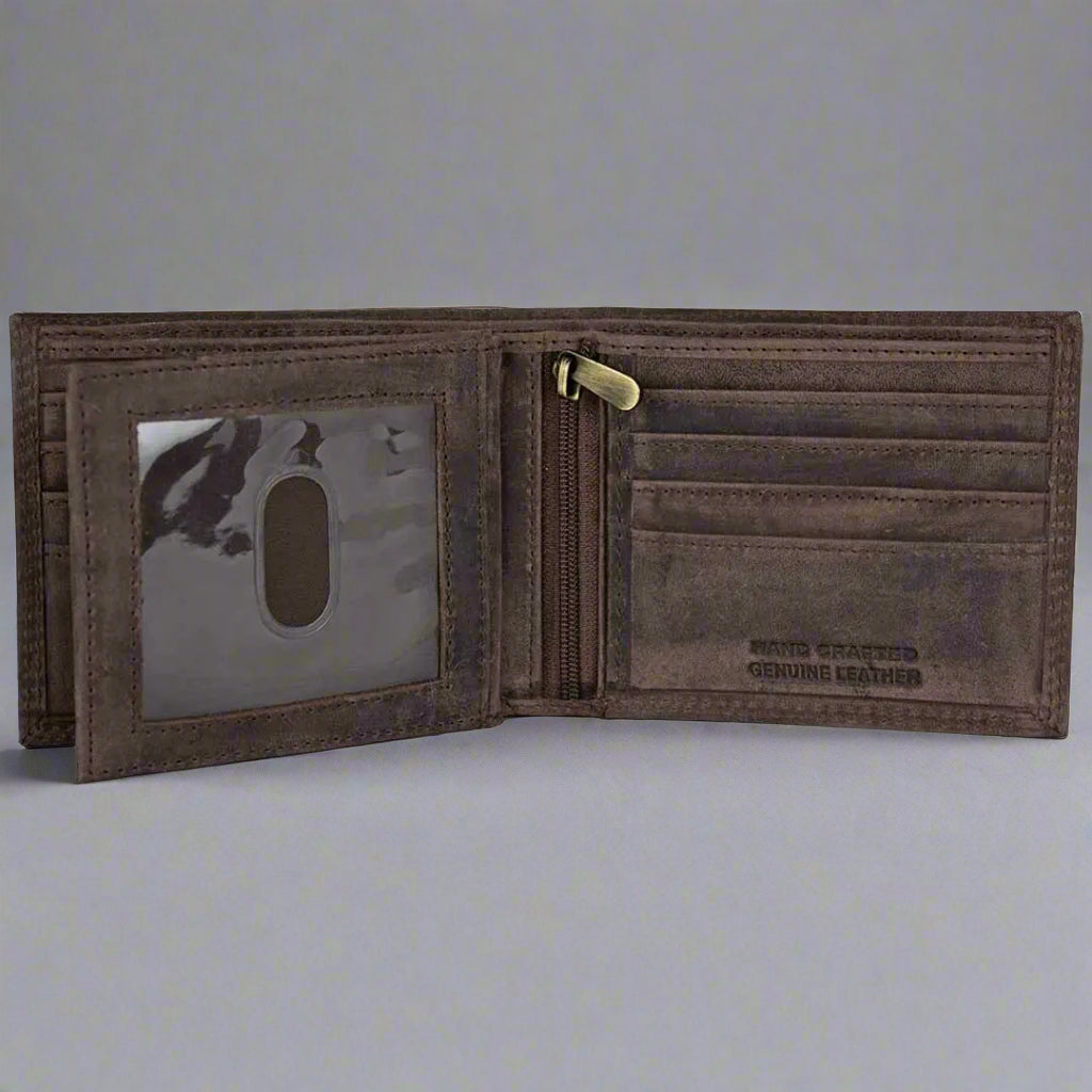 Viceroy Men's Bike Embossed Leather Wallet - Boutique of Leathers/Open Road
