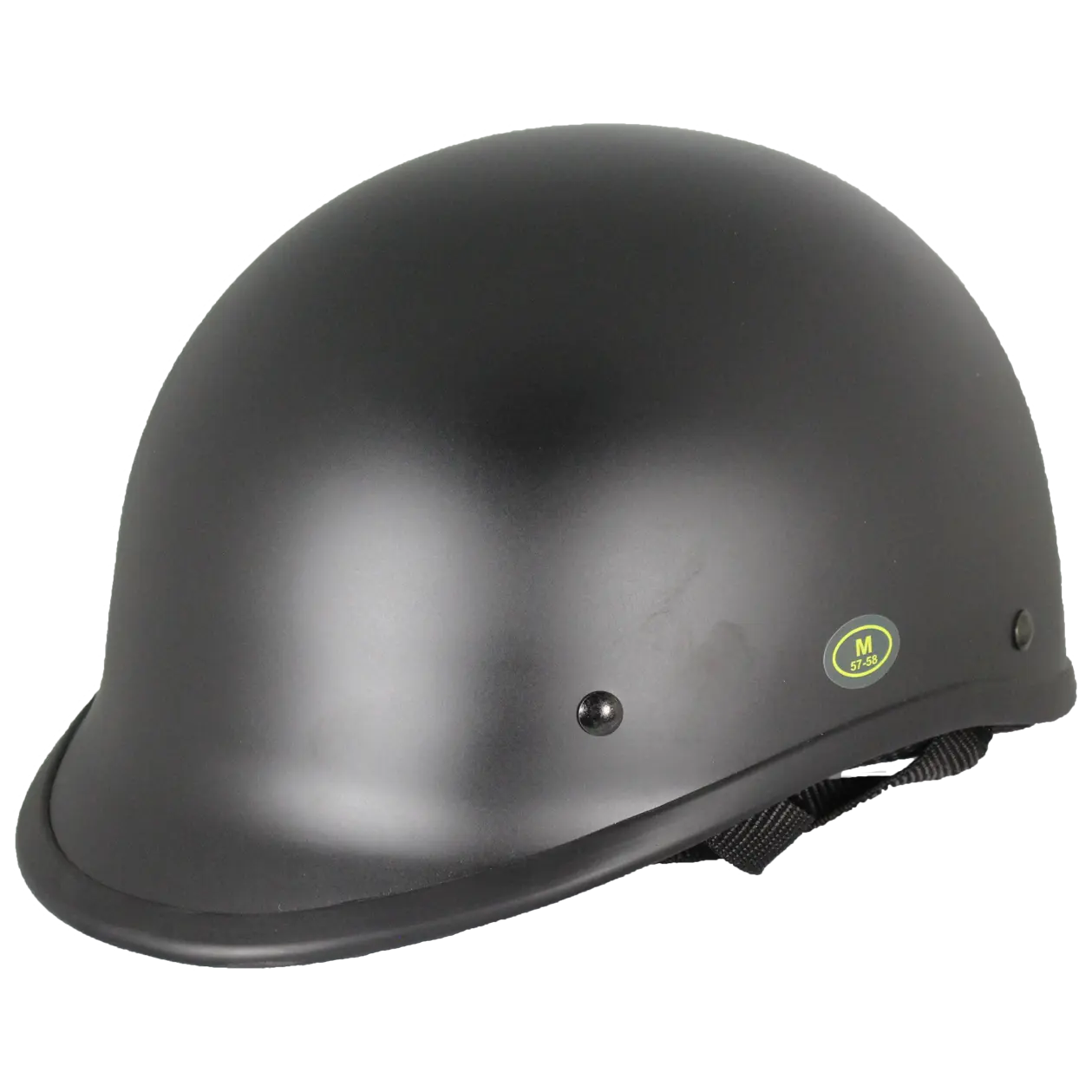 West Coast Leather Black Peak Half Helmet Motorcycle Helmets Boutique of Leathers/Open Road