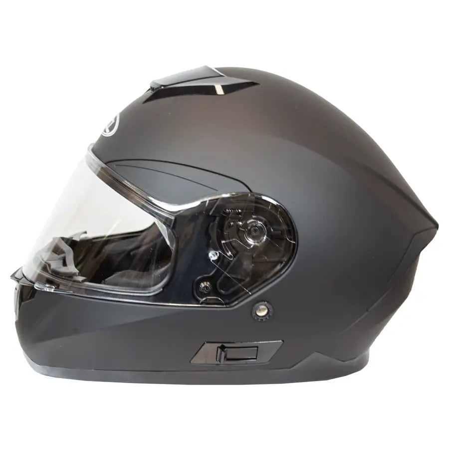 West Coast Leather Full Face Matte Black Helmet Motorcycle Helmets Boutique of Leathers/Open Road