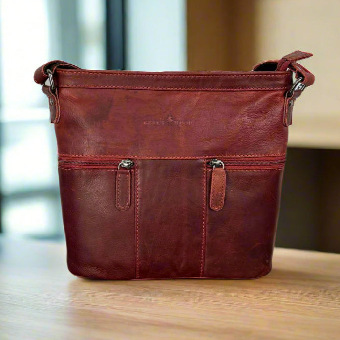 Greenwood Leather Crossbody Bag - Boutique of Leathers/Open Road