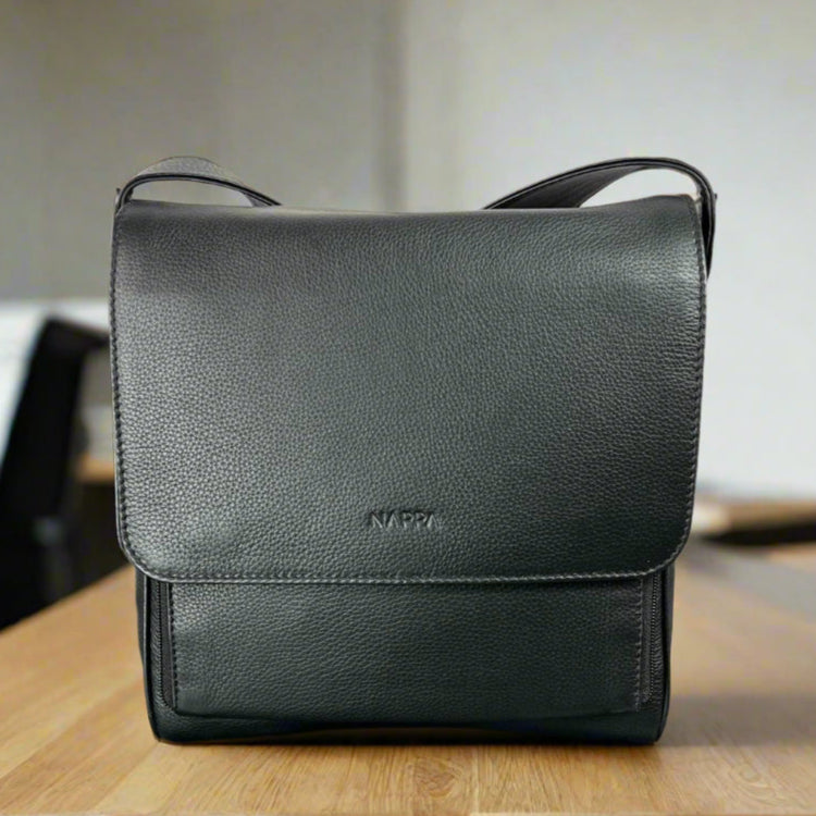 Crossbody Organizer Leather Bag - Boutique of Leathers/Open Road
