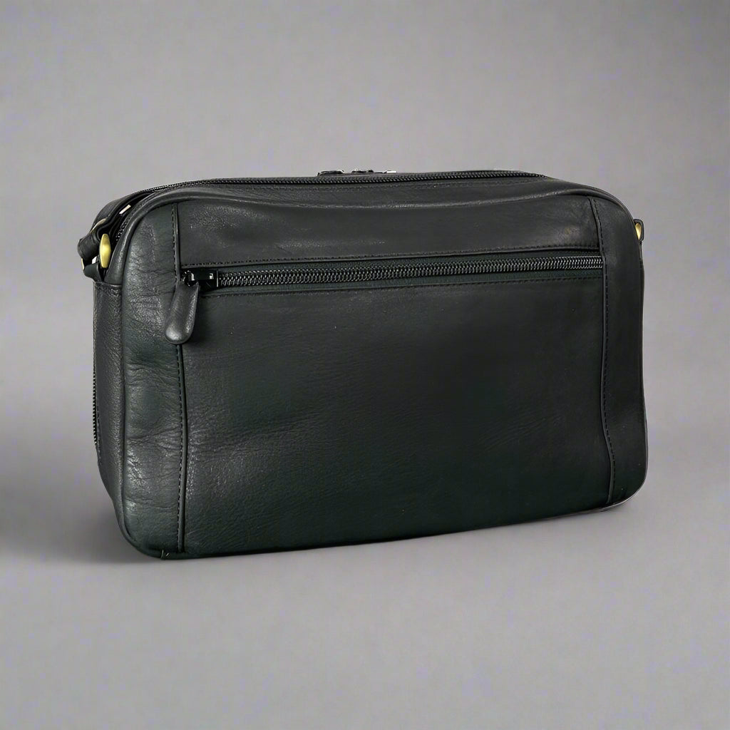 Derek Alexander Double Zipped Organizer Crossbody Bag - Boutique of Leathers/Open Road