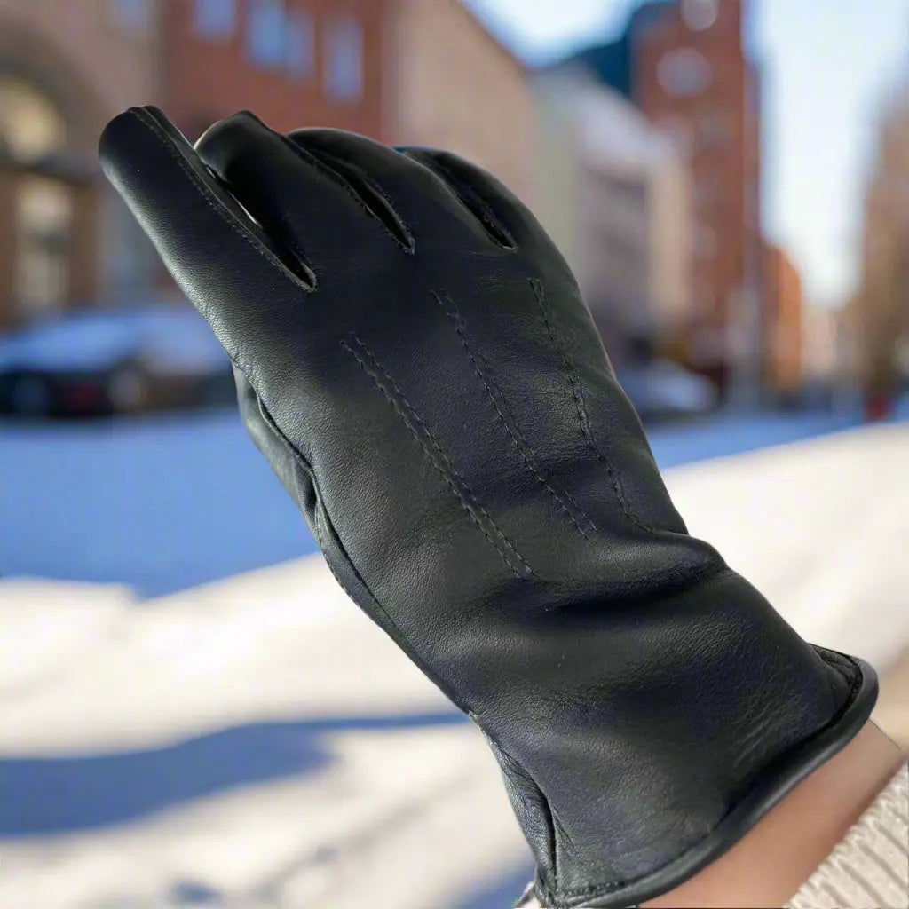 Women's Leather Gloves with Fur Lining Gloves and Mittens Boutique of Leathers/Open Road
