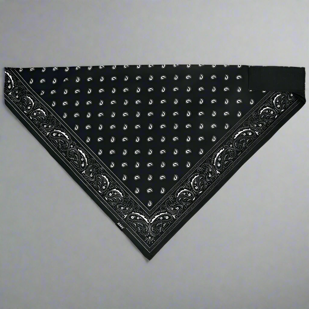 ZANheadgear 3 In 1 Classic B&W Paisley Bandana Bandanas & Headties Boutique of Leathers/Open Road