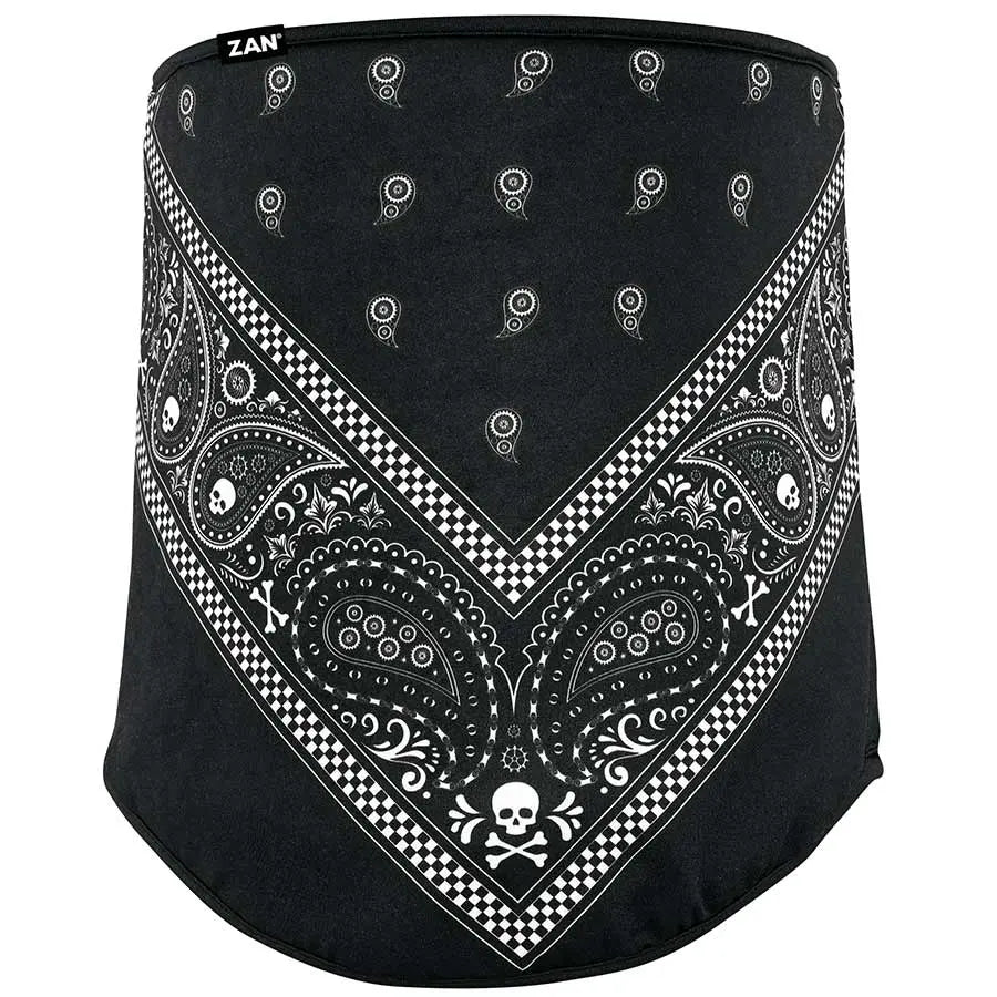 ZANheadgear Black Paisley Motley Tube Neck Gaiters & Masks Boutique of Leathers/Open Road