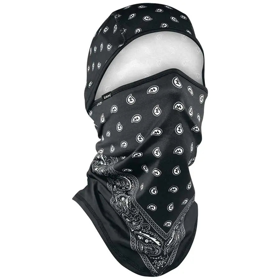 ZANheadgear Convertible Balaclava SportFlex Series Black Paisley - Boutique of Leathers/Open Road