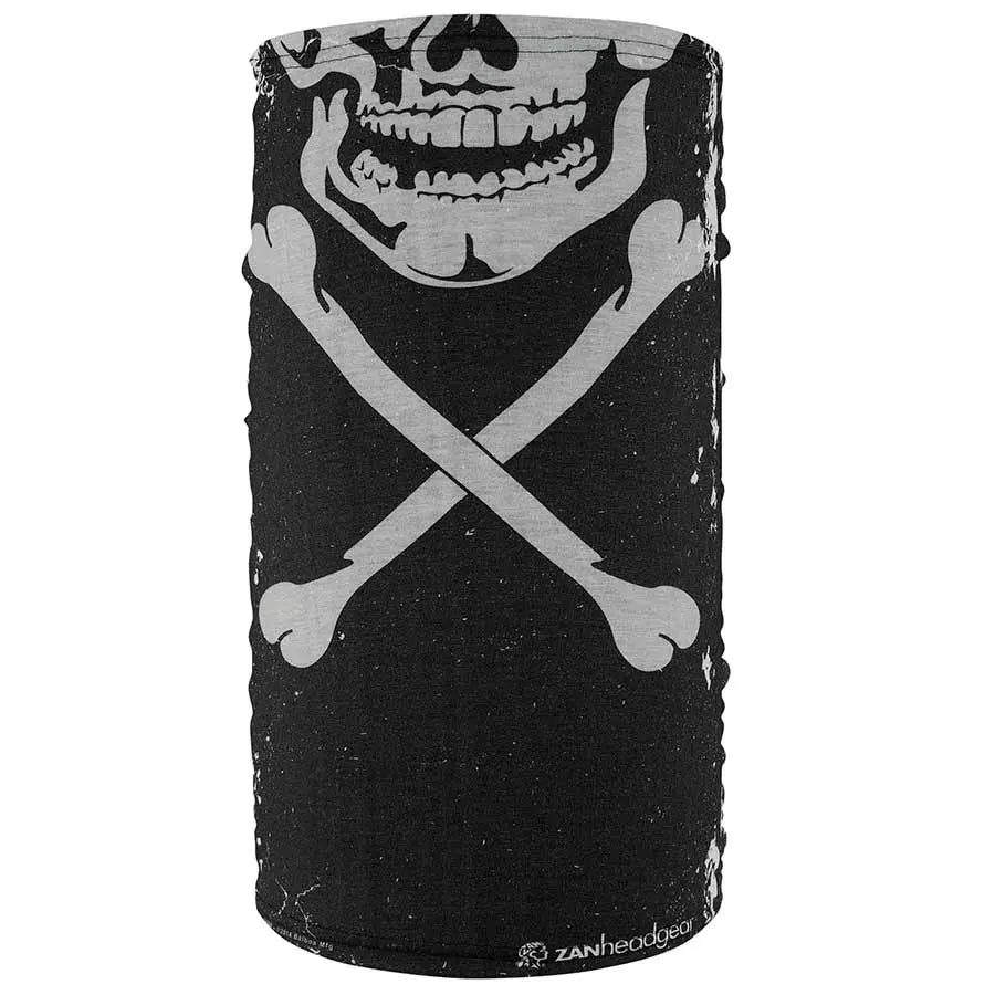 ZANheadgear Skull And Cross Bones Motley Tube Neck Gaiters & Masks Boutique of Leathers/Open Road