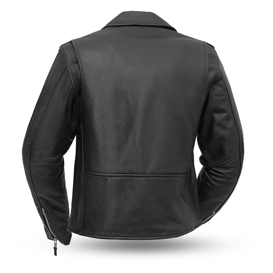 Women’s Motorcycle Leather Jacket. Quilted Thermal Liner & Cowhide - Boutique of Leathers/Open Road